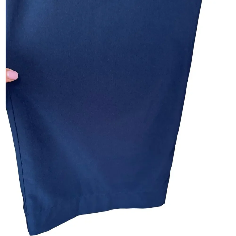 The Lady & the Sailor Navy Blue Wide Leg Lightweight Trousers sz 3=M/L NWOT - Picture 3 of 6